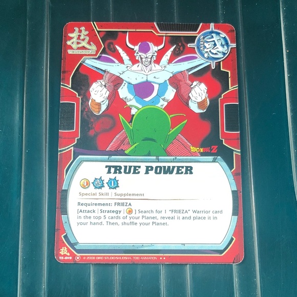 Dragon Ball Z Trading Card - True Power - Red and Blue - Picture 1 of 2